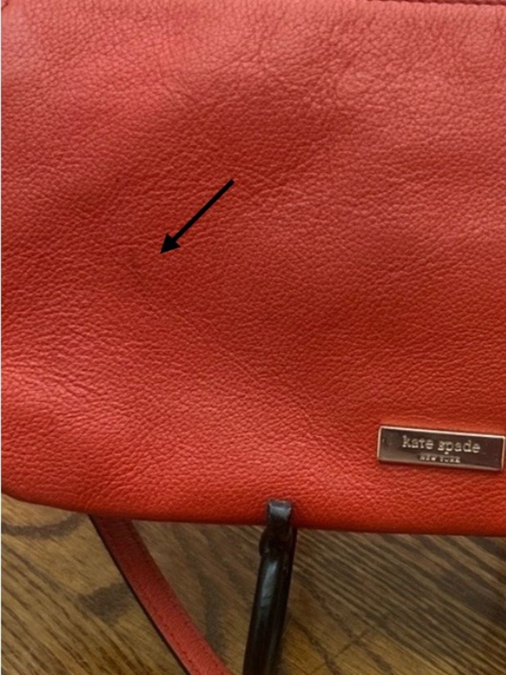 Kate Spade Bow Terrace Celina Red Pebbled Leather Crossbody Bag - Picture 10 of 10